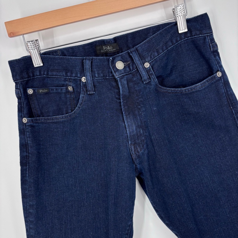 Polo Ralph Lauren Slim Fit Stretch Denim Jeans Men 30x29 (Tag 31x30) Dark Indigo